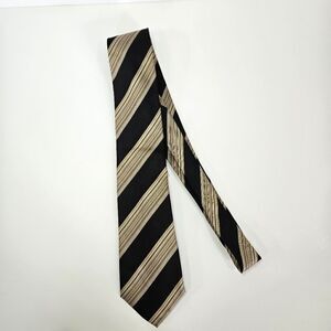 Vintage Valentino Cravatte Pure Italian 100% Silk Designer Striped Necktie Tie